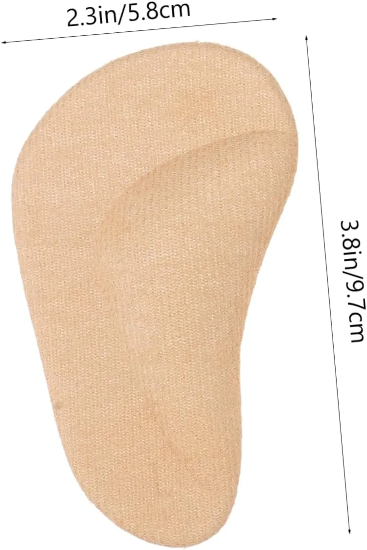 CLISPEED 3 Pairs Orthotic Arch Support Insoles Comfortable Shoe Cushions for Walking Running Daily Wear Durable Foot Pads for Heel Relief for All Shoe