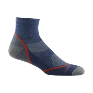 Darn Tough Vermont Men's Hiker Quarter Lightweight Sock - Denim Darn Tough Vermont Men's Hiker Quarter Lightweight Sock - Denim