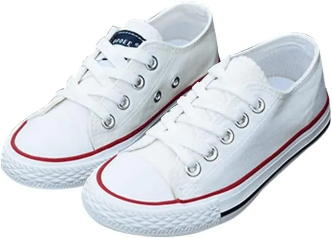 Girl's Canvas Sneakers Casual Style All Season Toddler Little Kid