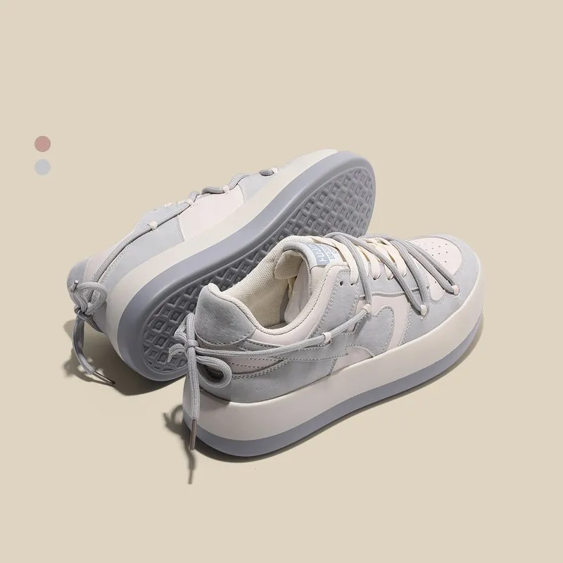 Kawaii Fashion Pink All-match Platform Sneakers