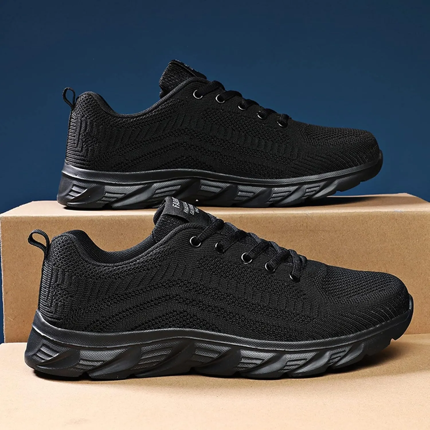 Mens Summer Mesh Hiking Sneaker Breathable Solid Color Casual Running Shoes Comfortable Lighweight Sneakers Soft Sole Non Slip Comfy Outdoor Walking Shoes