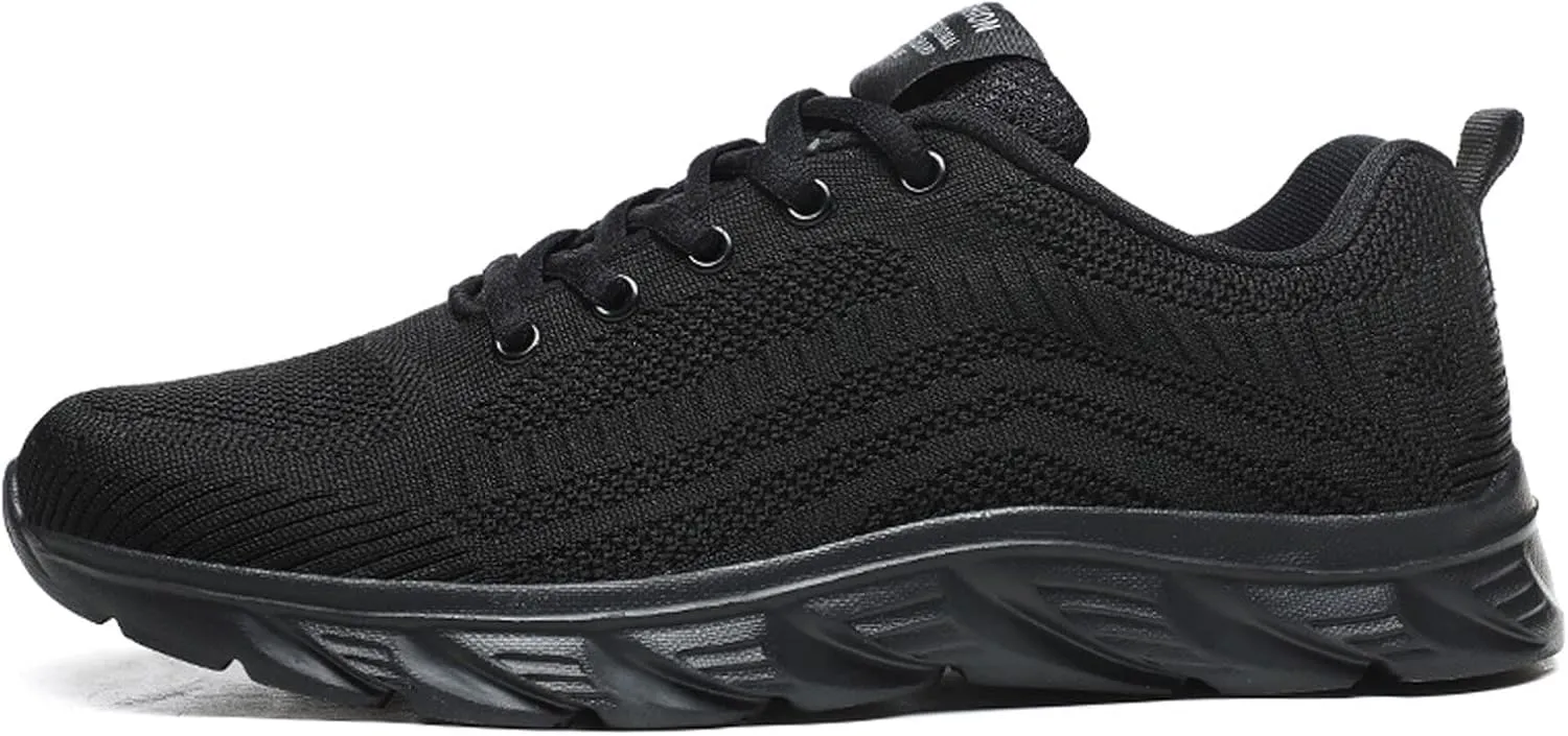 Mens Summer Mesh Hiking Sneaker Breathable Solid Color Casual Running Shoes Comfortable Lighweight Sneakers Soft Sole Non Slip Comfy Outdoor Walking Shoes