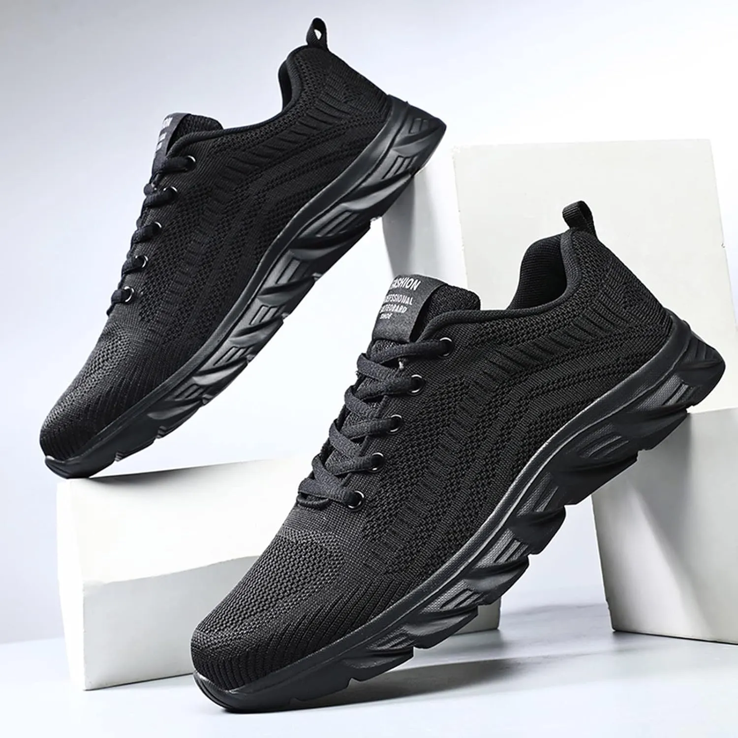 Mens Summer Mesh Hiking Sneaker Breathable Solid Color Casual Running Shoes Comfortable Lighweight Sneakers Soft Sole Non Slip Comfy Outdoor Walking Shoes