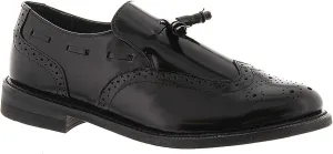 Men's Wingtip Slip-On, 12 4E US, Black