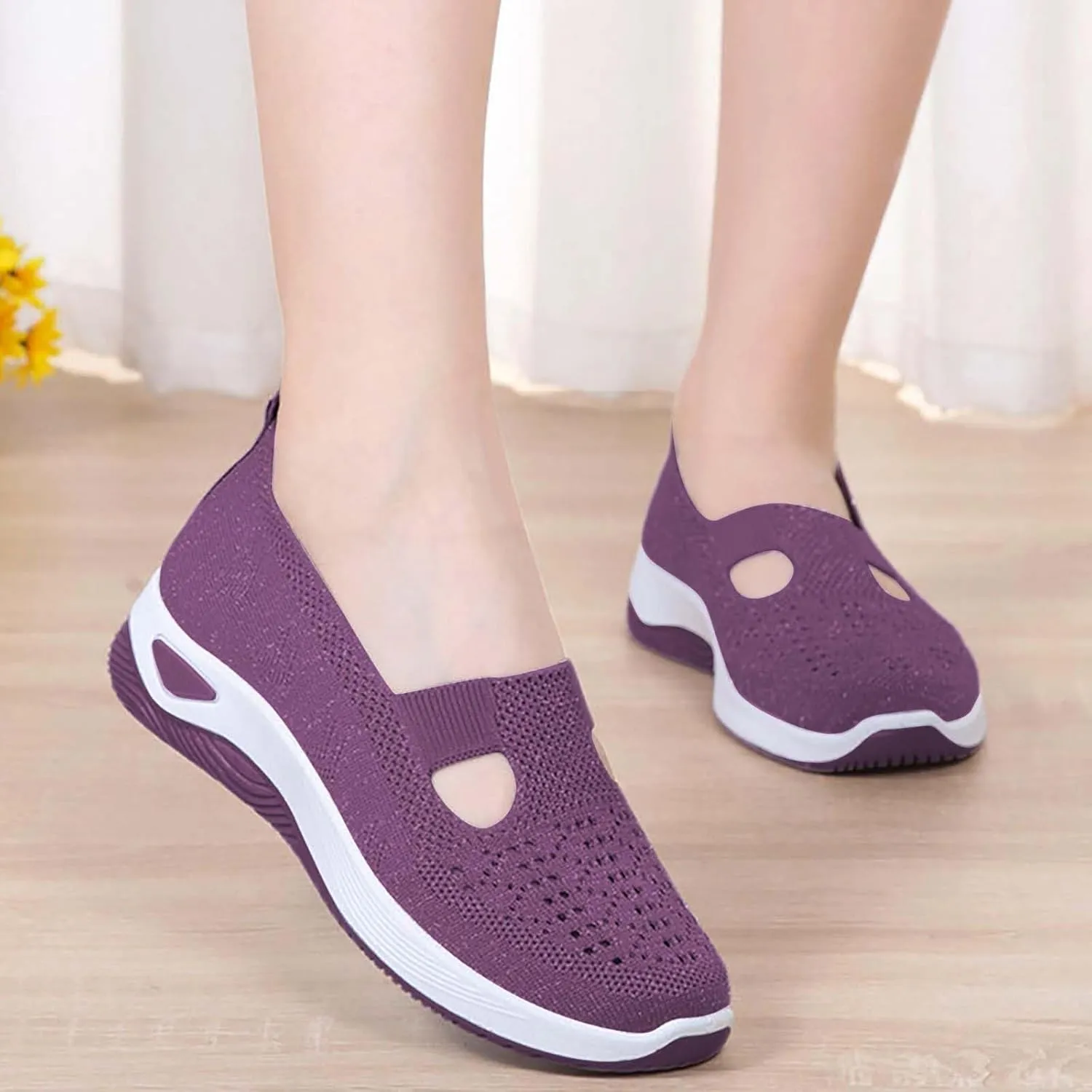 Orthopedic Shoes for Women 2025 New Women's Woven Mens Dress Shoes Lightweight Women Casual Shoes Brown Sneakers Platform Tennis Shoe Loafers Casual Slip On