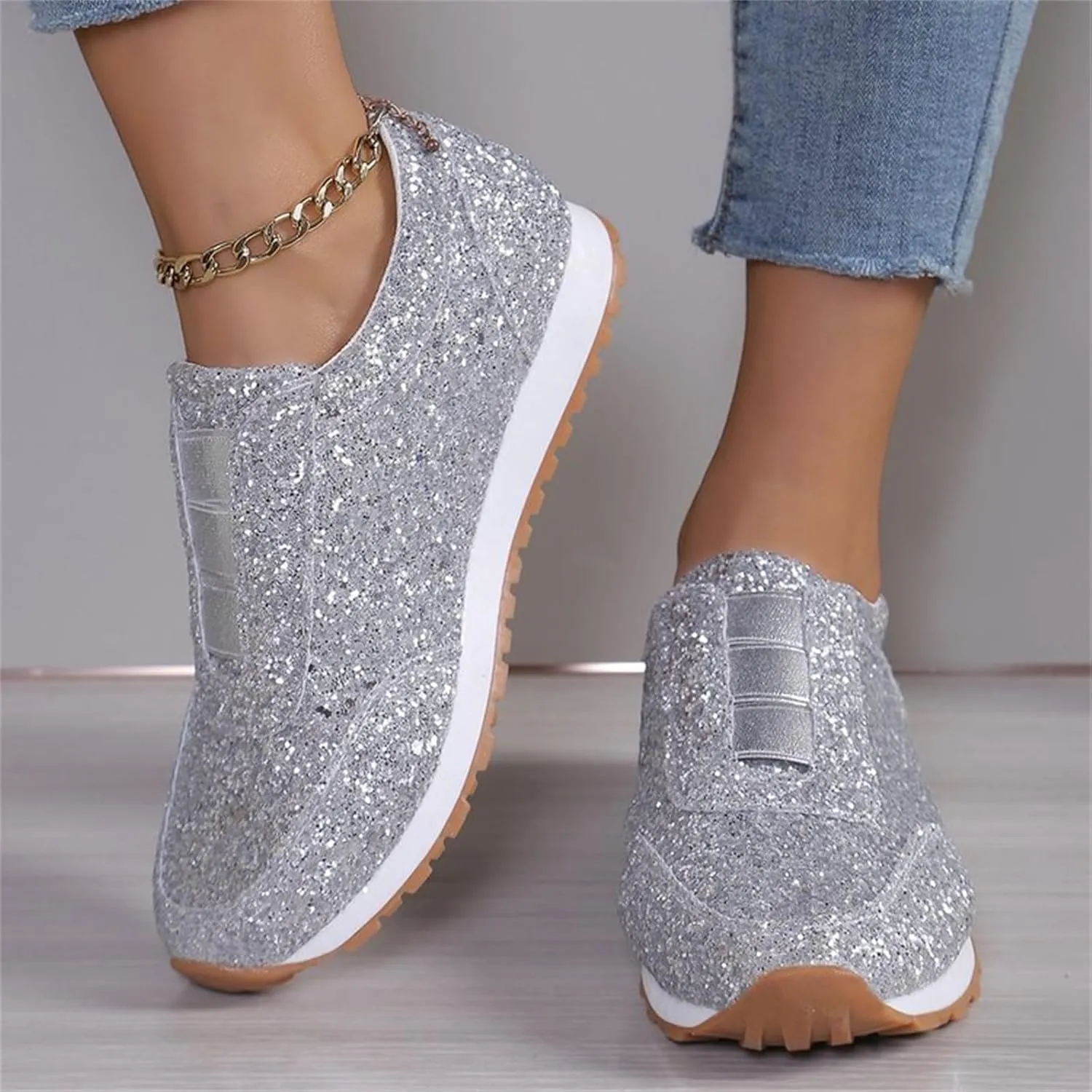 Orthopedic Shoes for Women Platform Sneakers for Women Slip On Loafers for Women Comfort Brown Dress Shoes for Men Casual Round Head Deals of The Day