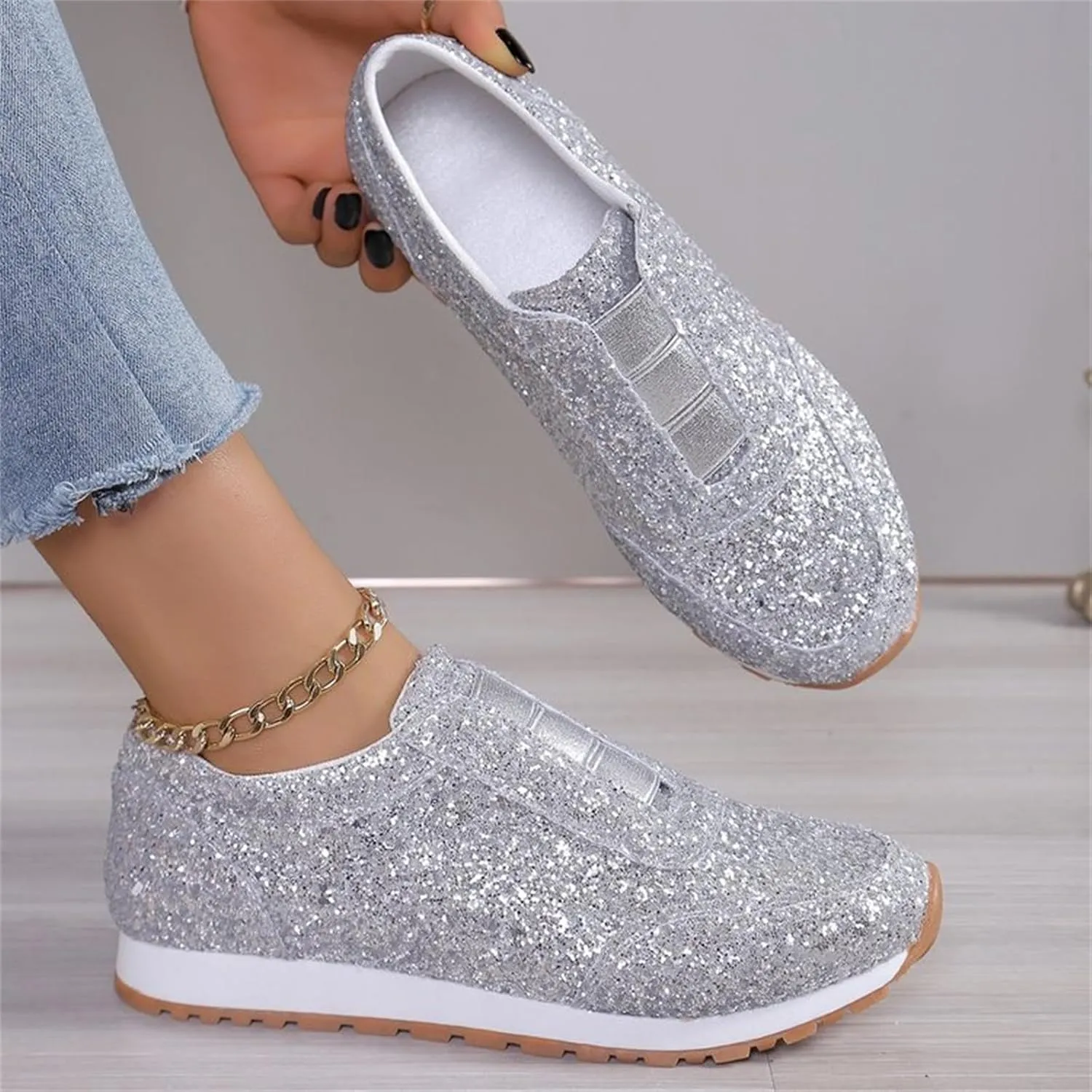 Orthopedic Shoes for Women Platform Sneakers for Women Slip On Loafers for Women Comfort Brown Dress Shoes for Men Casual Round Head Deals of The Day