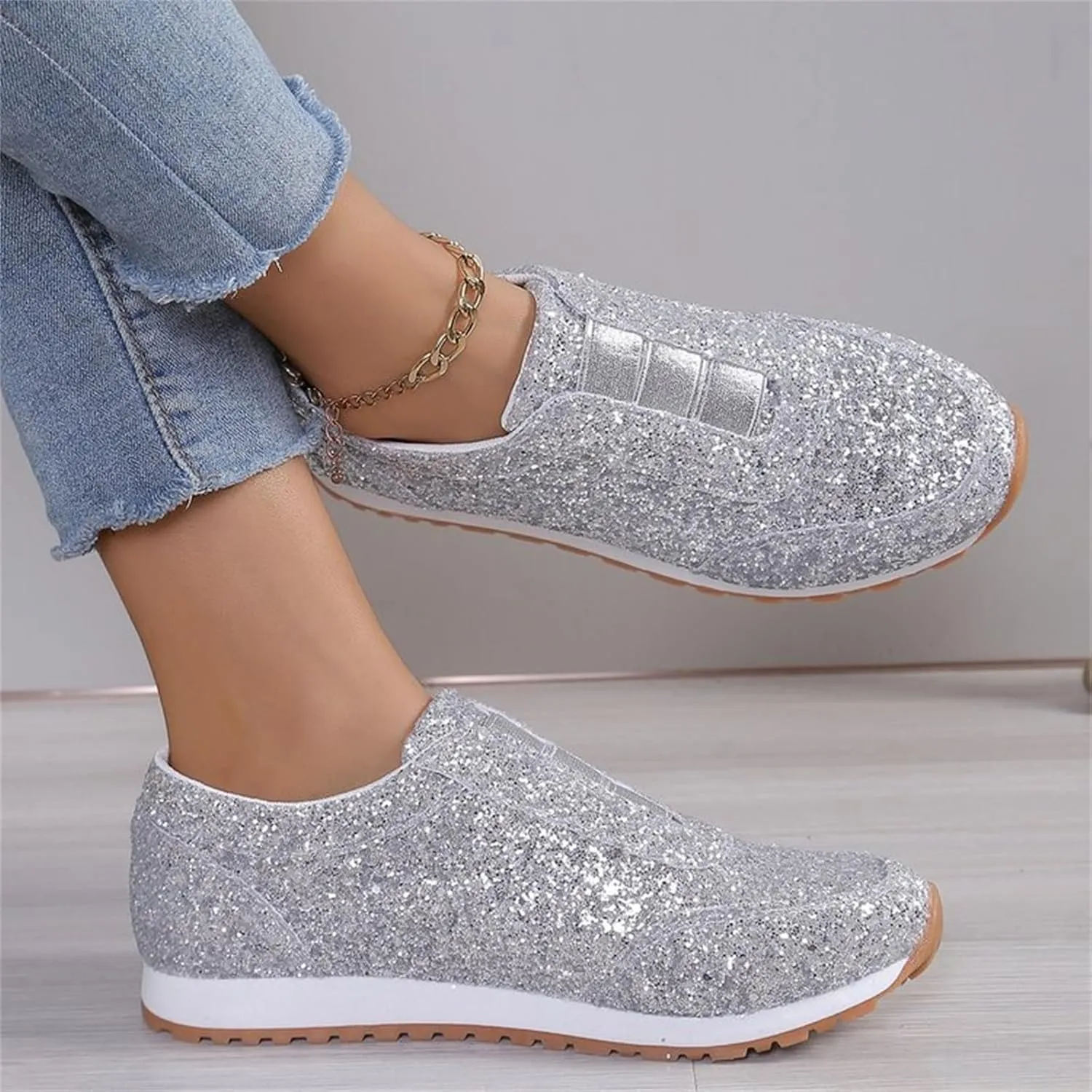Orthopedic Shoes for Women Platform Sneakers for Women Slip On Loafers for Women Comfort Brown Dress Shoes for Men Casual Round Head Deals of The Day