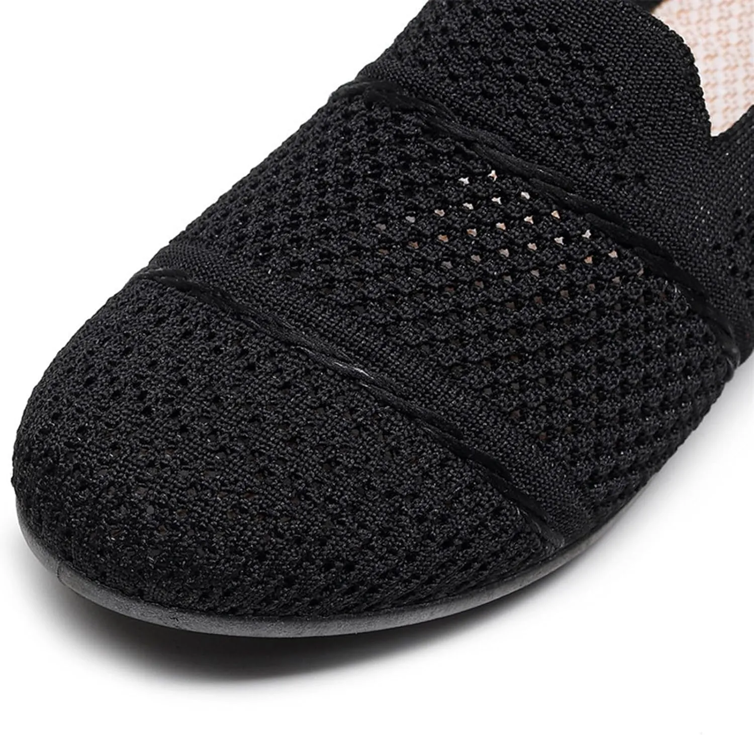 Women's Casual Flat Shoes Spring Summer and Autumn Shallow Slip On Work Commuting Soft Sole Mesh Comfortable Light Breathable Casual Flat Shoes Womens