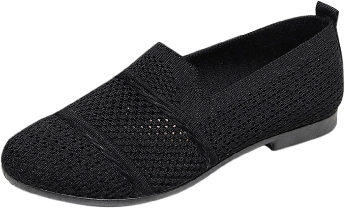 Women's Casual Flat Shoes Spring Summer and Autumn Shallow Slip On Work Commuting Soft Sole Mesh Comfortable Light Breathable Casual Flat Shoes Womens